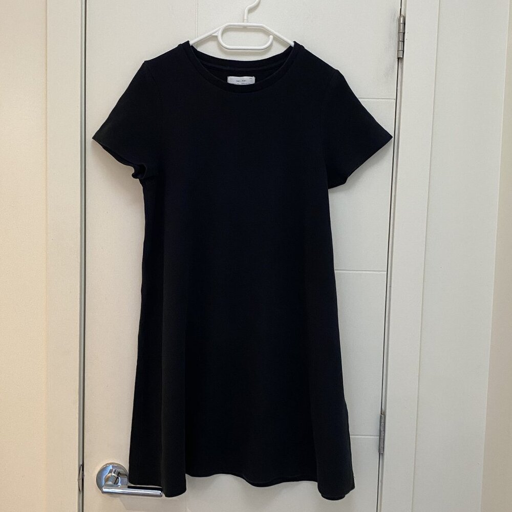 A-Line T-Shirt Dress by Oak + Fort in Black